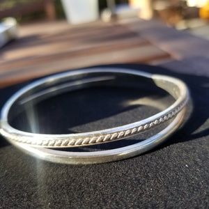 Neptune's Rings Double Bangle